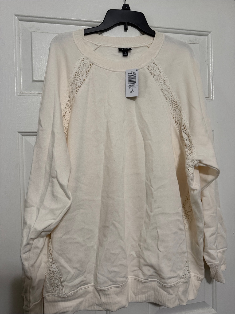 Torrid crewneck sweater whisper white